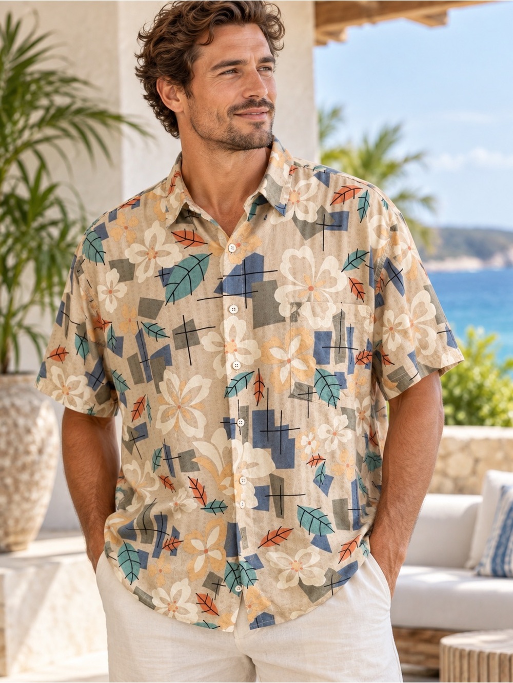 Vintage Tori Richard Men Shirt 2XB Honolulu‎ Hawaiian Silk Linen Floral Aloha